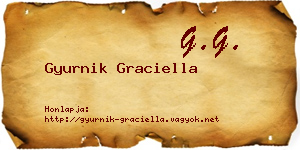 Gyurnik Graciella névjegykártya